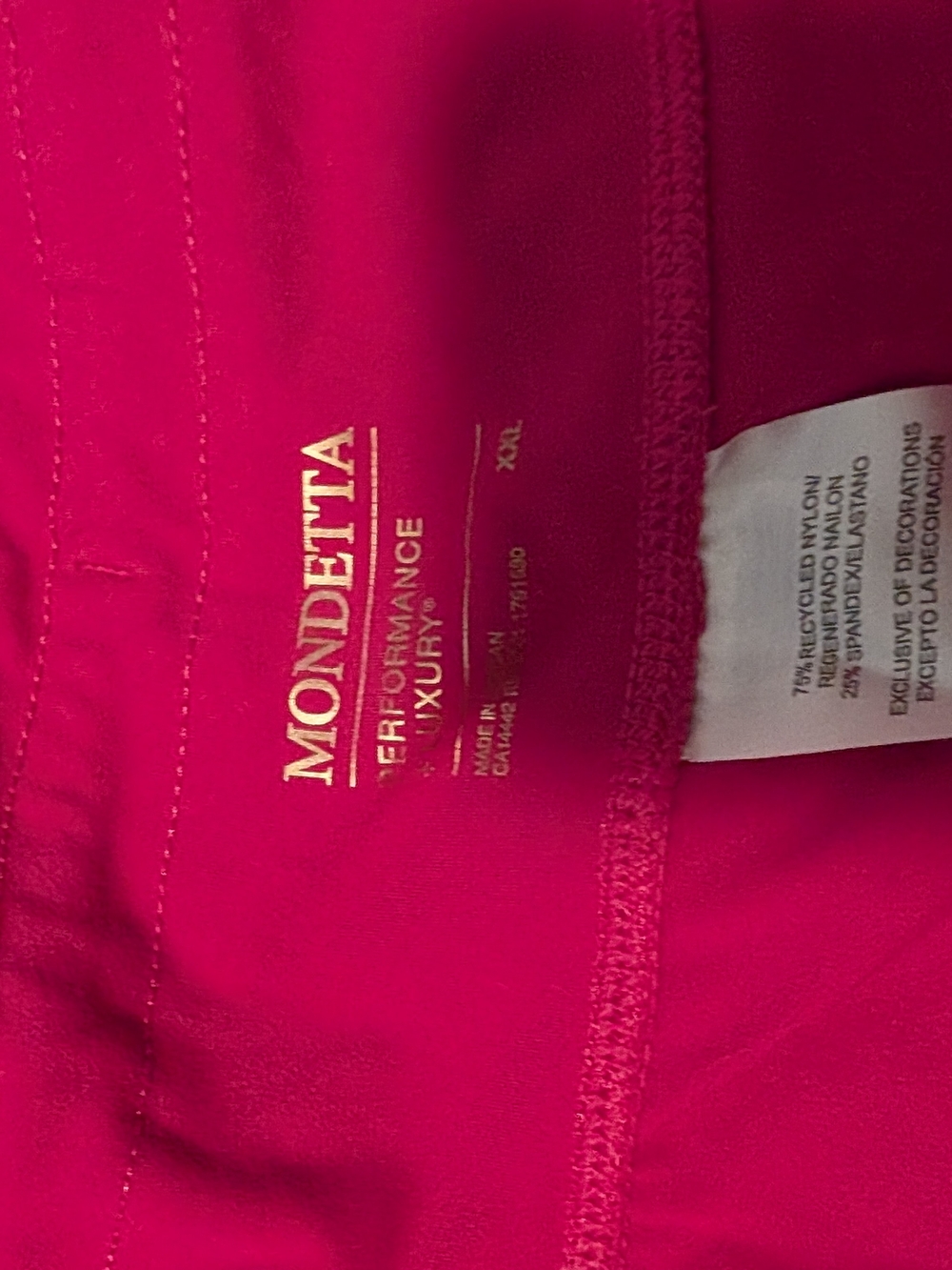Mondetta Hot Pink Performance Luxury Shorts